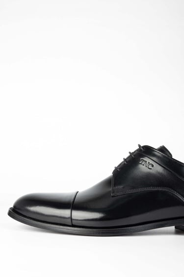  Tamer Tanca Erkek Hakiki Deri Siyah Deri Klasik Ayakkabı