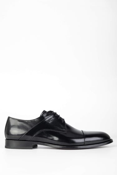  Tamer Tanca Erkek Hakiki Deri Siyah Deri Klasik Ayakkabı