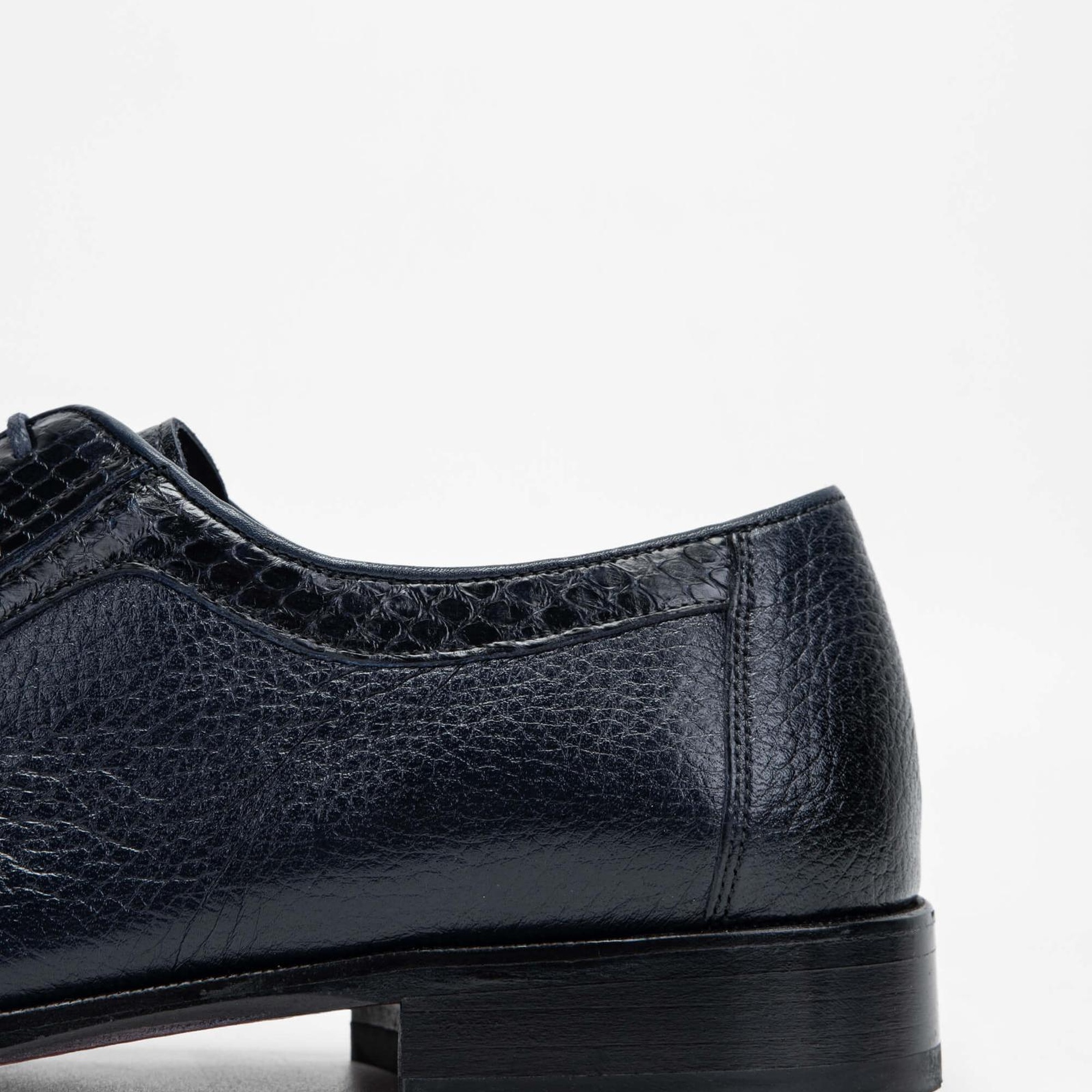 Tamer Tanca Erkek Hakiki Deri Lacivert Klasik Ayakkabı