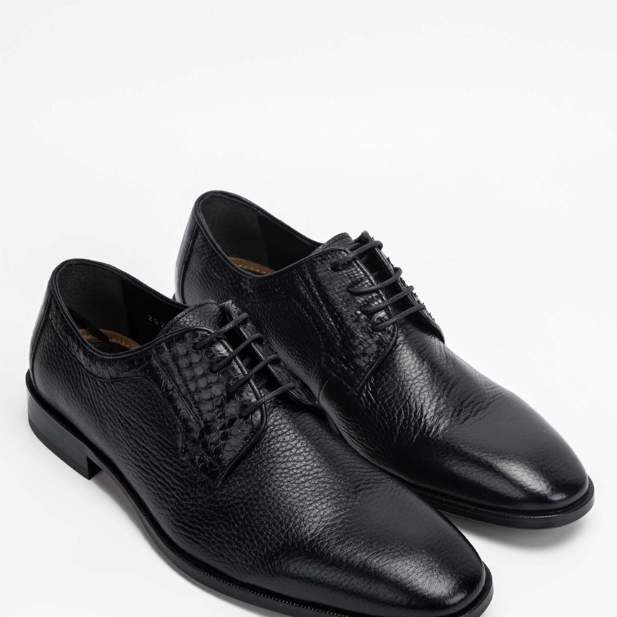 Tamer Tanca Erkek Hakiki Deri Siyah Klasik Ayakkabı