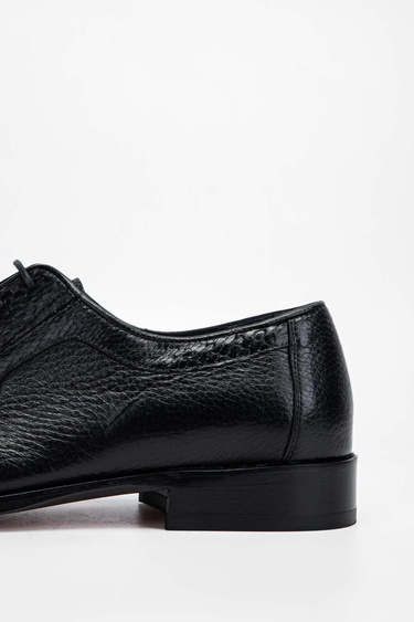  Tamer Tanca Erkek Hakiki Deri Siyah Klasik Ayakkabı