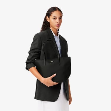  Lacoste Small L.12.12 Kadın Siyah Omuz Çantası