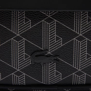  Lacoste The Blend Erkek Monogram Siyah Postacı Çantası