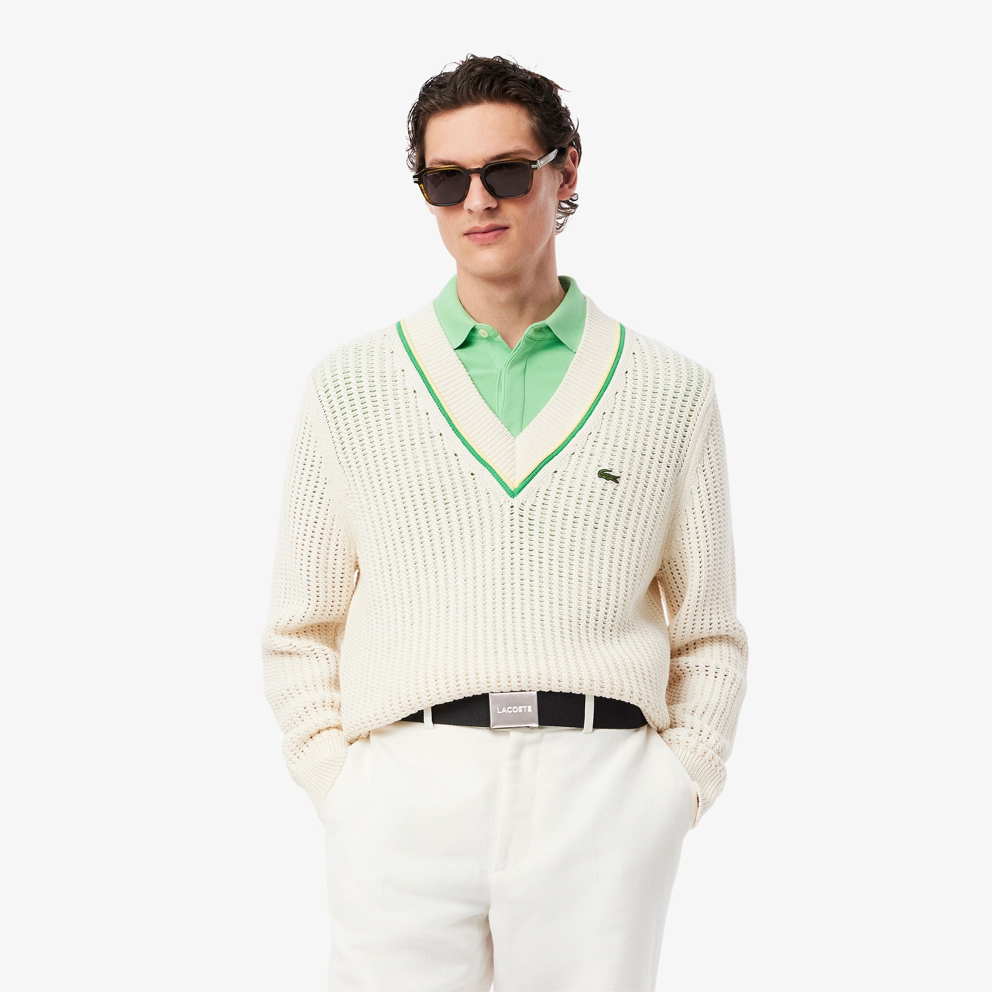 Lacoste L.12.12 Erkek Siyah Kemer