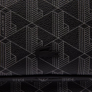  Lacoste The Blend Erkek Monogram Siyah Sırt Çantası
