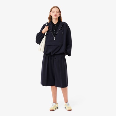  Lacoste L.12.D Kadın Slim Fit Siyah Polo