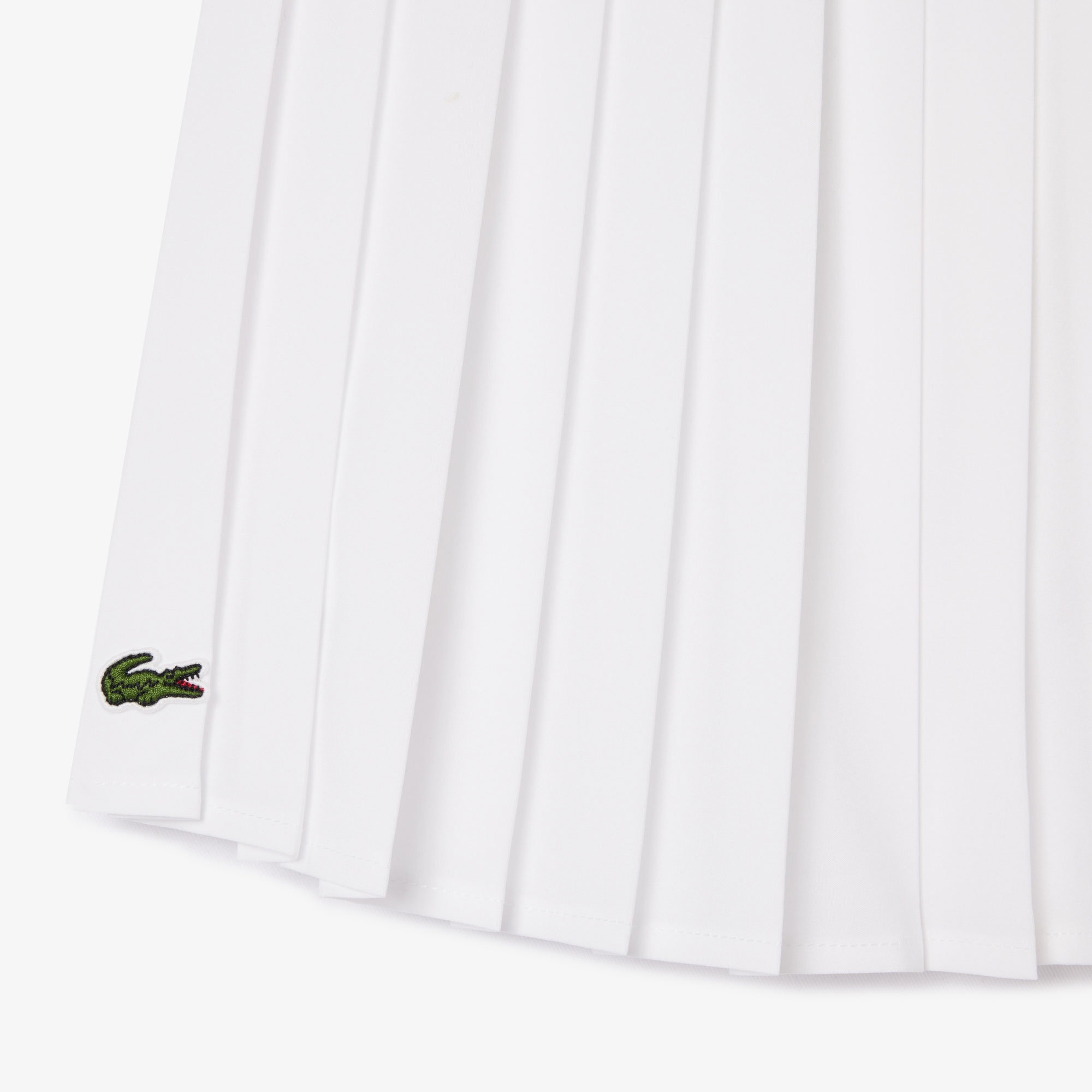 Lacoste Kız Çocuk Pileli Beyaz Etek