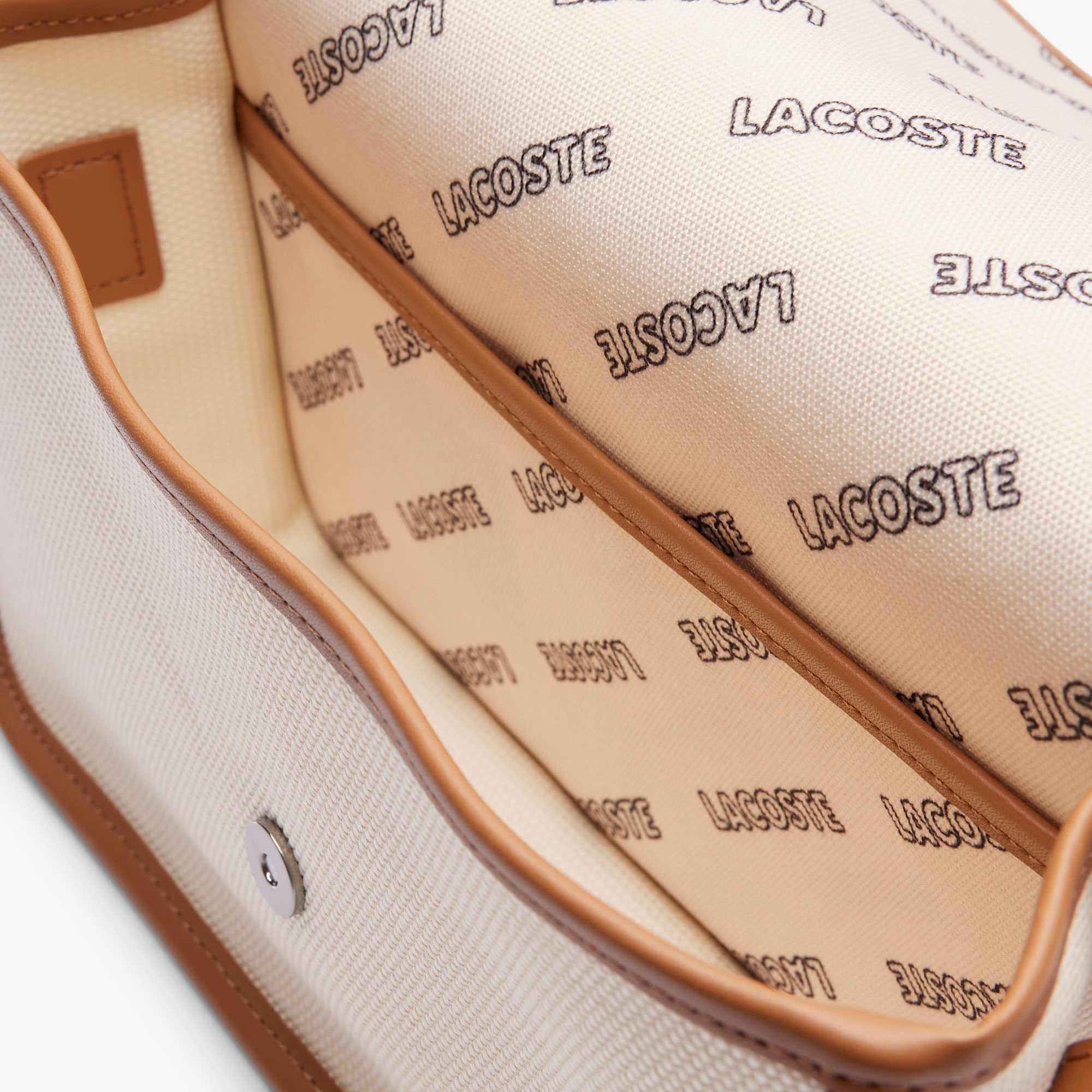 Lacoste Heritage Canvas Kadın Bej Postacı Çantası