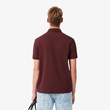  Lacoste Paris Erkek Regular Fit Bordo Polo