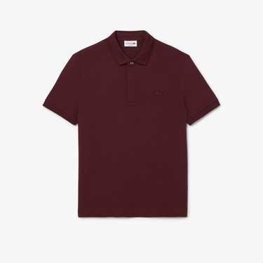  Lacoste Paris Erkek Regular Fit Bordo Polo