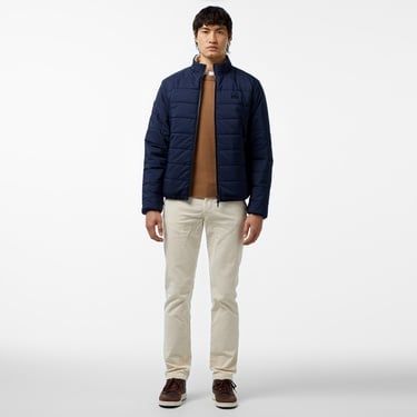  Erkek Regular Fit Dik Yaka Çift Taraflı Lacivert Mont