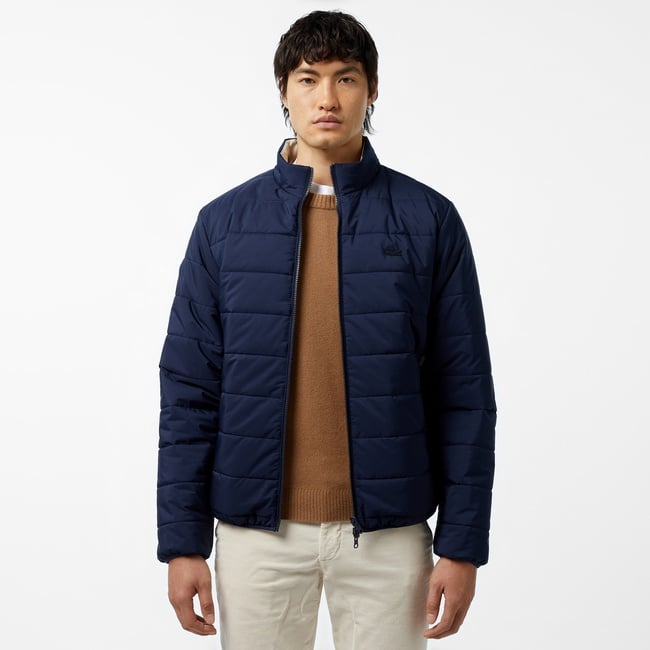  Erkek Regular Fit Dik Yaka Çift Taraflı Lacivert Mont