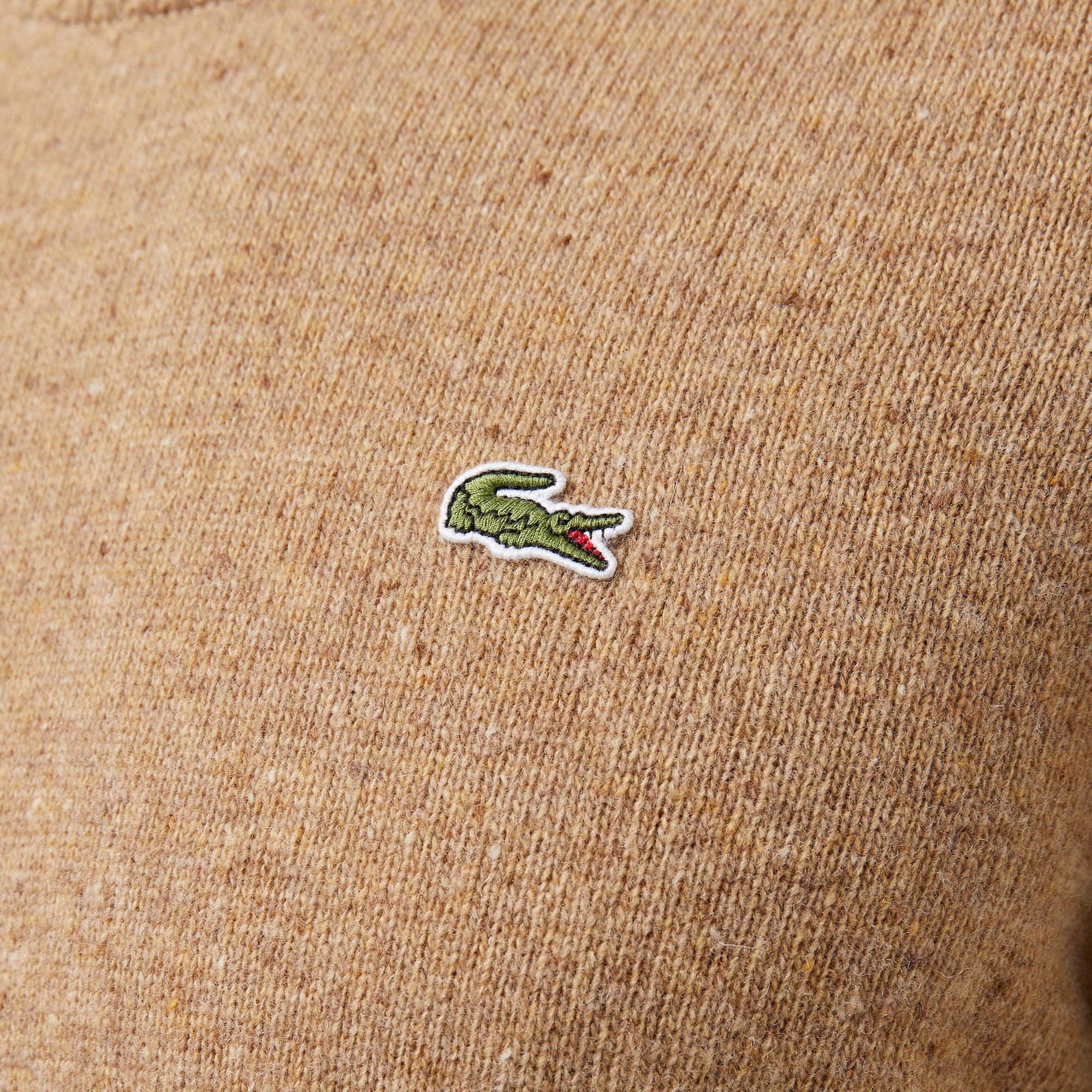 Erkek Regular Fit Bisiklet Yaka Kahverengi Triko