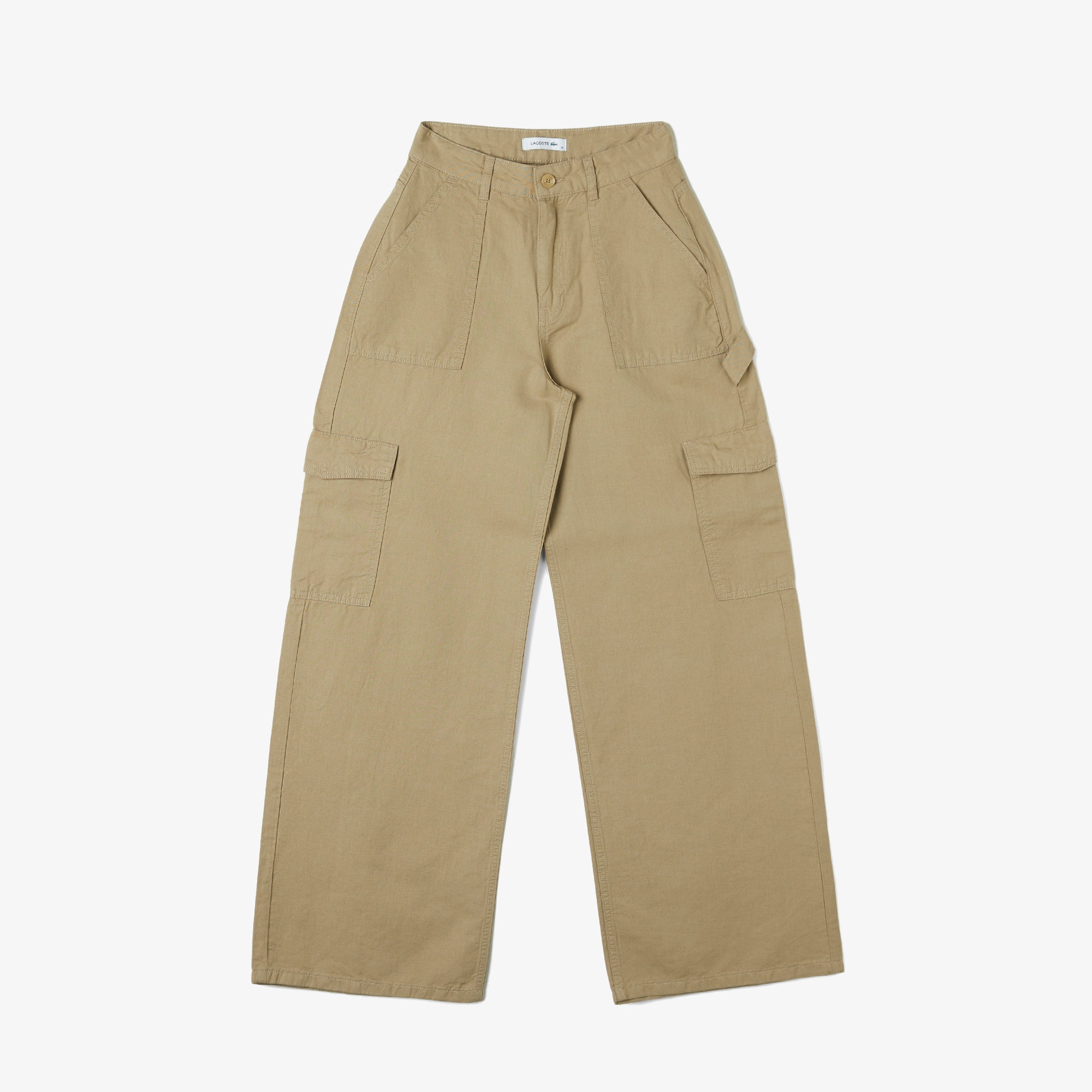 Lacoste Loose Fit Kadın Bej Pantolon