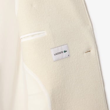  Kadın Regular Fit Yün Krem Palto