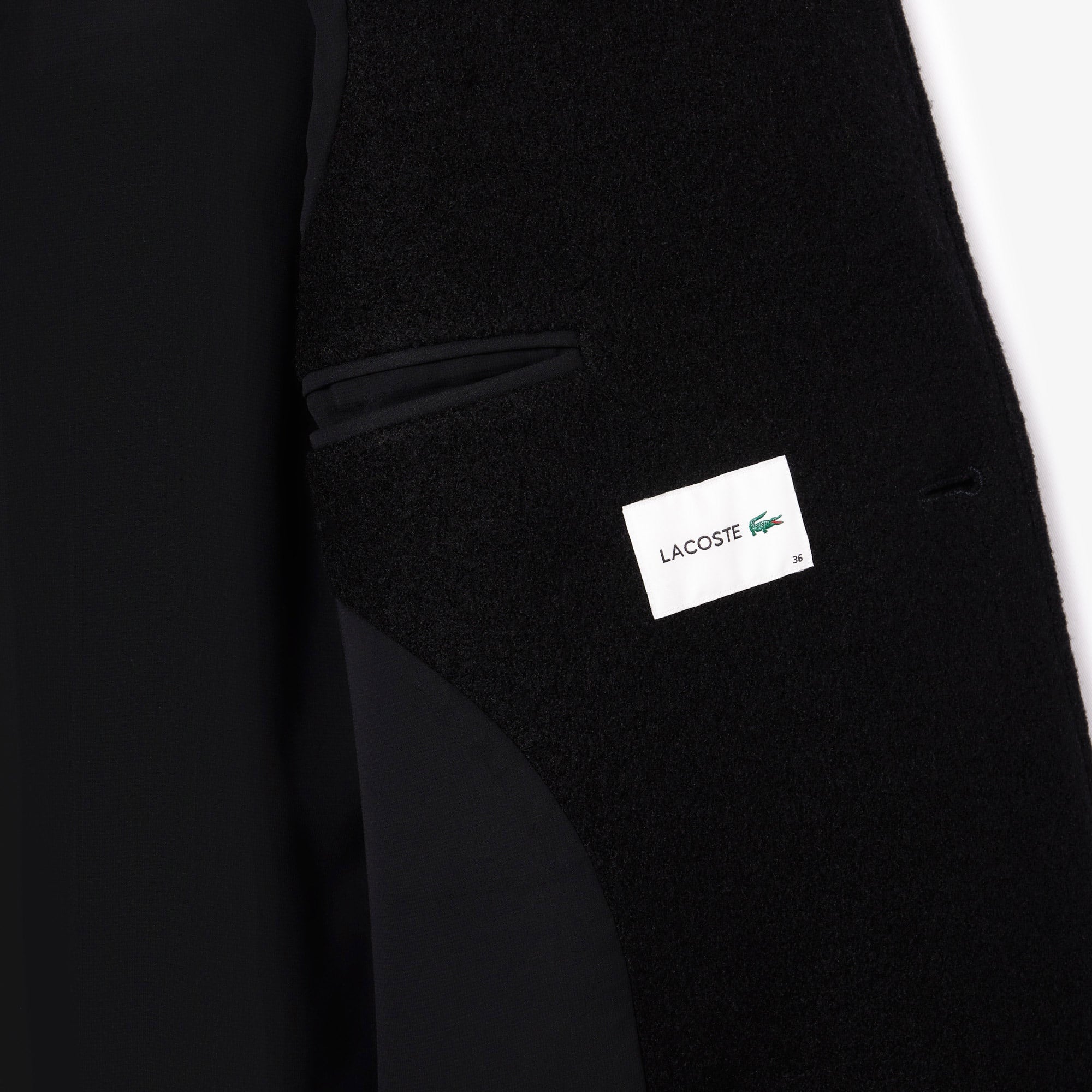 Kadın Regular Fit Yün Siyah Palto