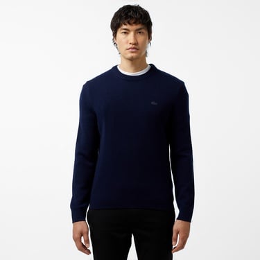  Erkek Regular Fit Bisiklet Yaka Lacivert Triko