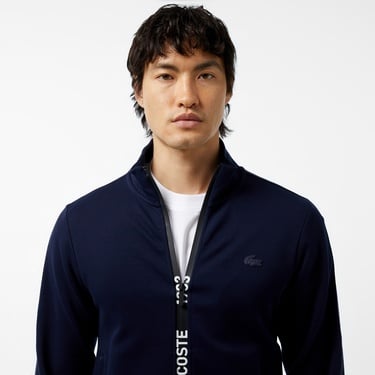  Erkek Regular Fit Fermuarlı Lacivert Sweatshirt