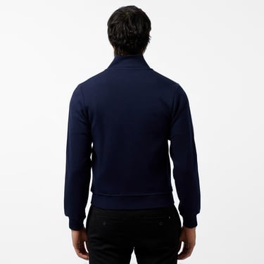  Erkek Regular Fit Fermuarlı Lacivert Sweatshirt