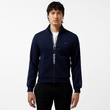  Erkek Regular Fit Fermuarlı Lacivert Sweatshirt