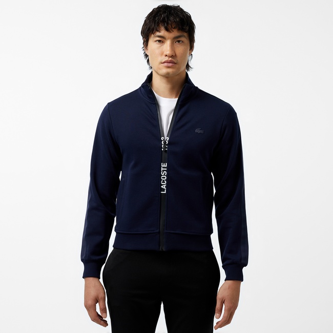  Erkek Regular Fit Fermuarlı Lacivert Sweatshirt