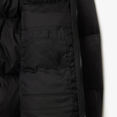  Lacoste Erkek Relaxed Fit Kapüşonlu Siyah Şişme Mont