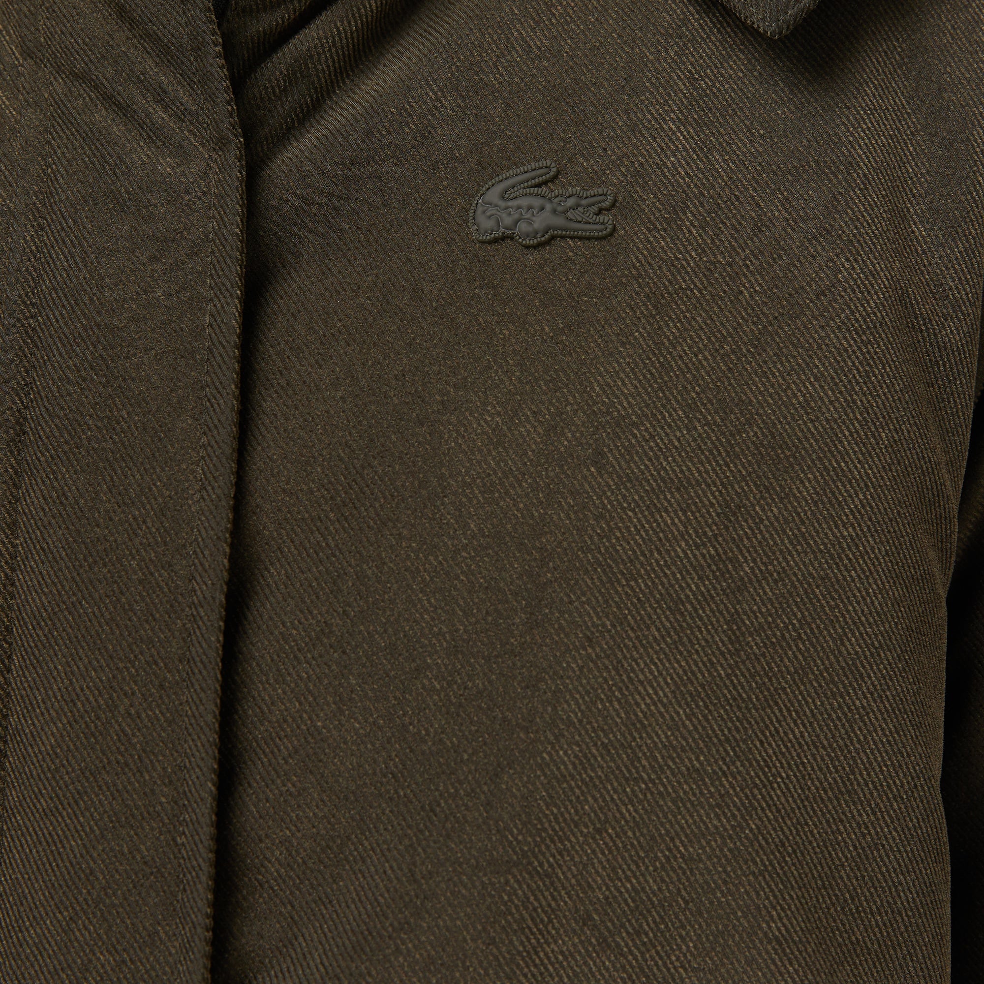 Kadın Relaxed Fit Kapüşonlu Haki Mont