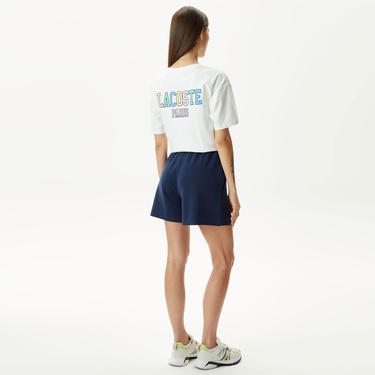  Lacoste Kadın Lacivert Şort