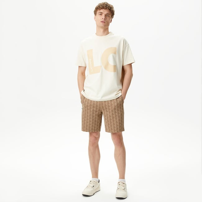  Lacoste Erkek Bej Şort