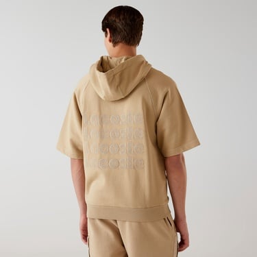  Lacoste x House of SuperStep Erkek Kahverengi Hoodie