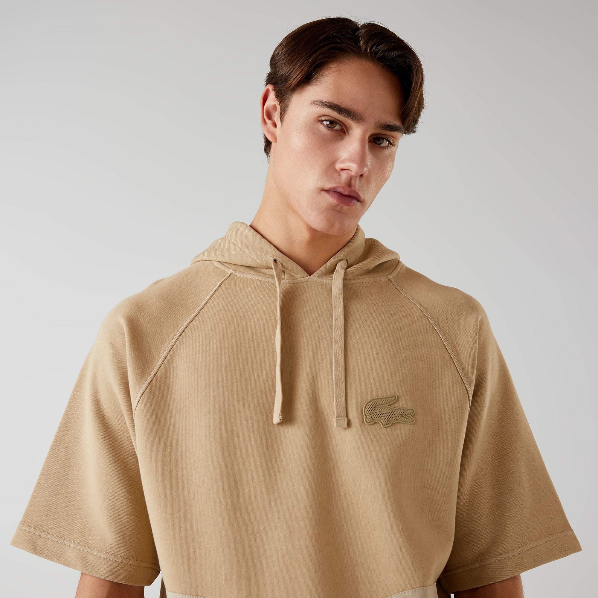 Lacoste x House of SuperStep Erkek Kahverengi Hoodie