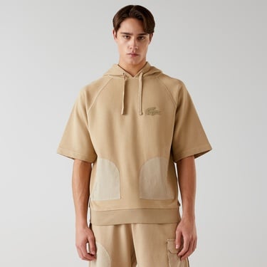 Lacoste x House of SuperStep Erkek Kahverengi Hoodie