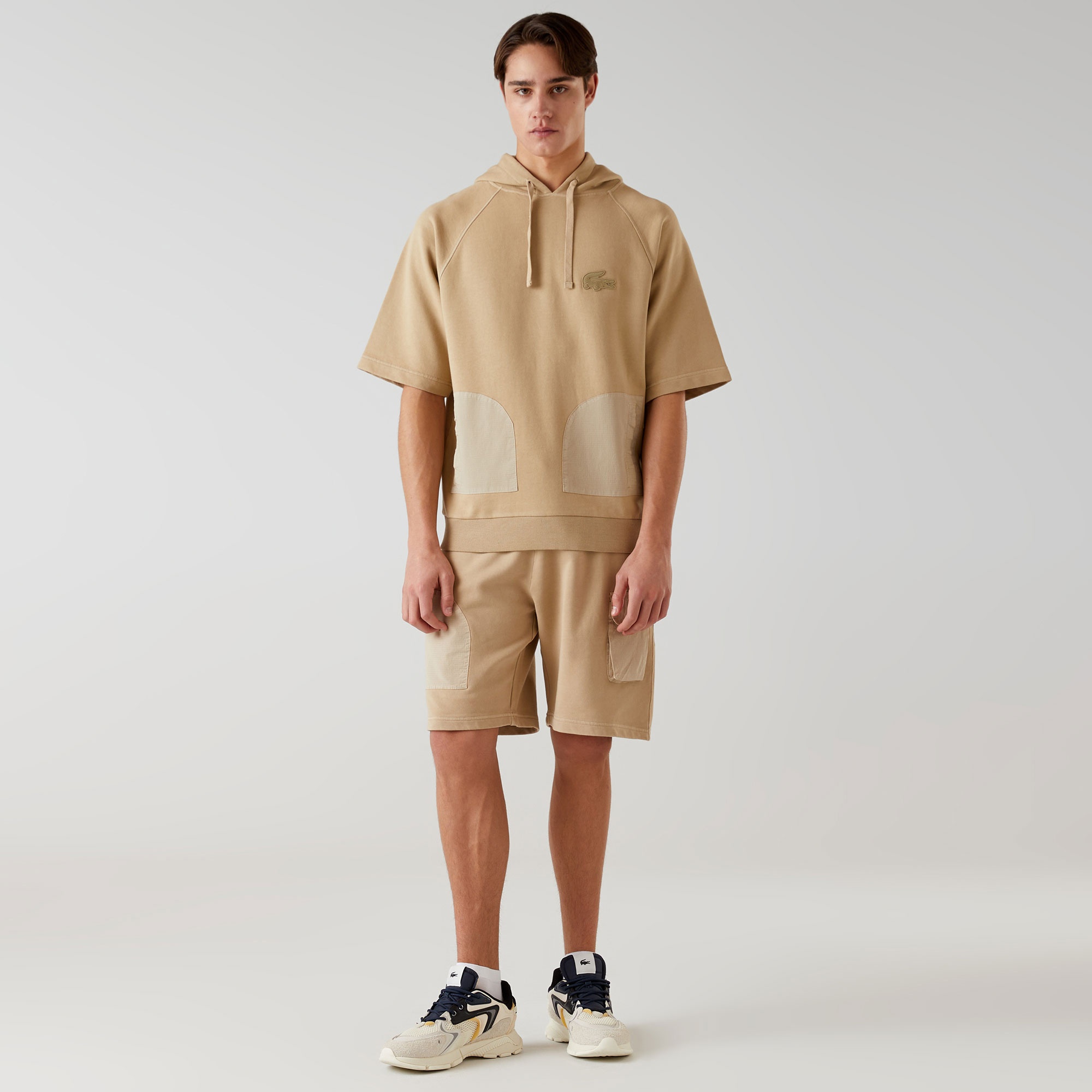 Lacoste x House of SuperStep Erkek Kahverengi Hoodie