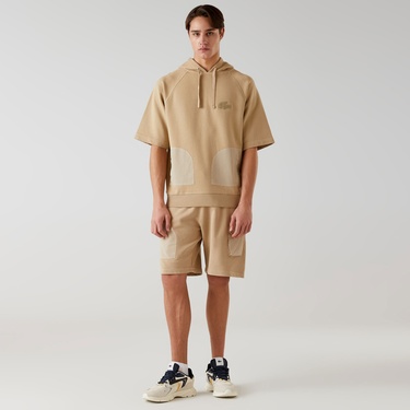  Lacoste x House of SuperStep Erkek Kahverengi Hoodie