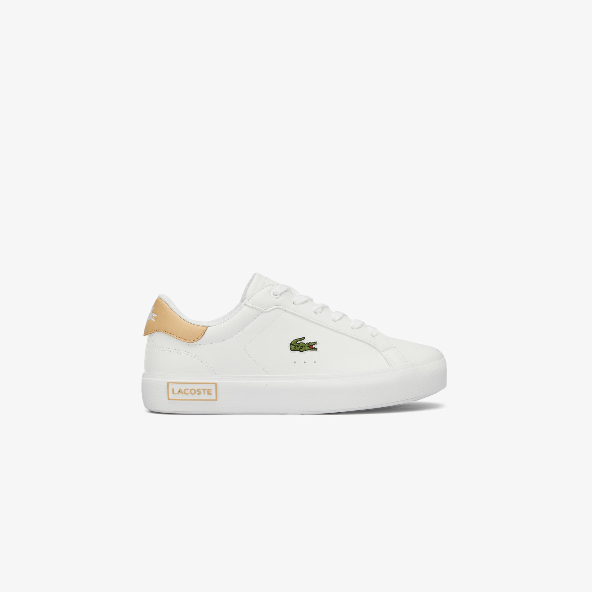  Lacoste Powercourt Çocuk Beyaz Sneaker