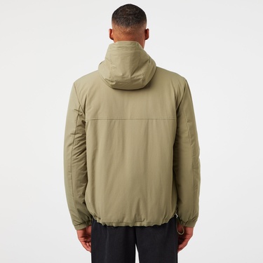  Erkek Relaxed Fit Kapüşonlu Yeşil Yağmurluk