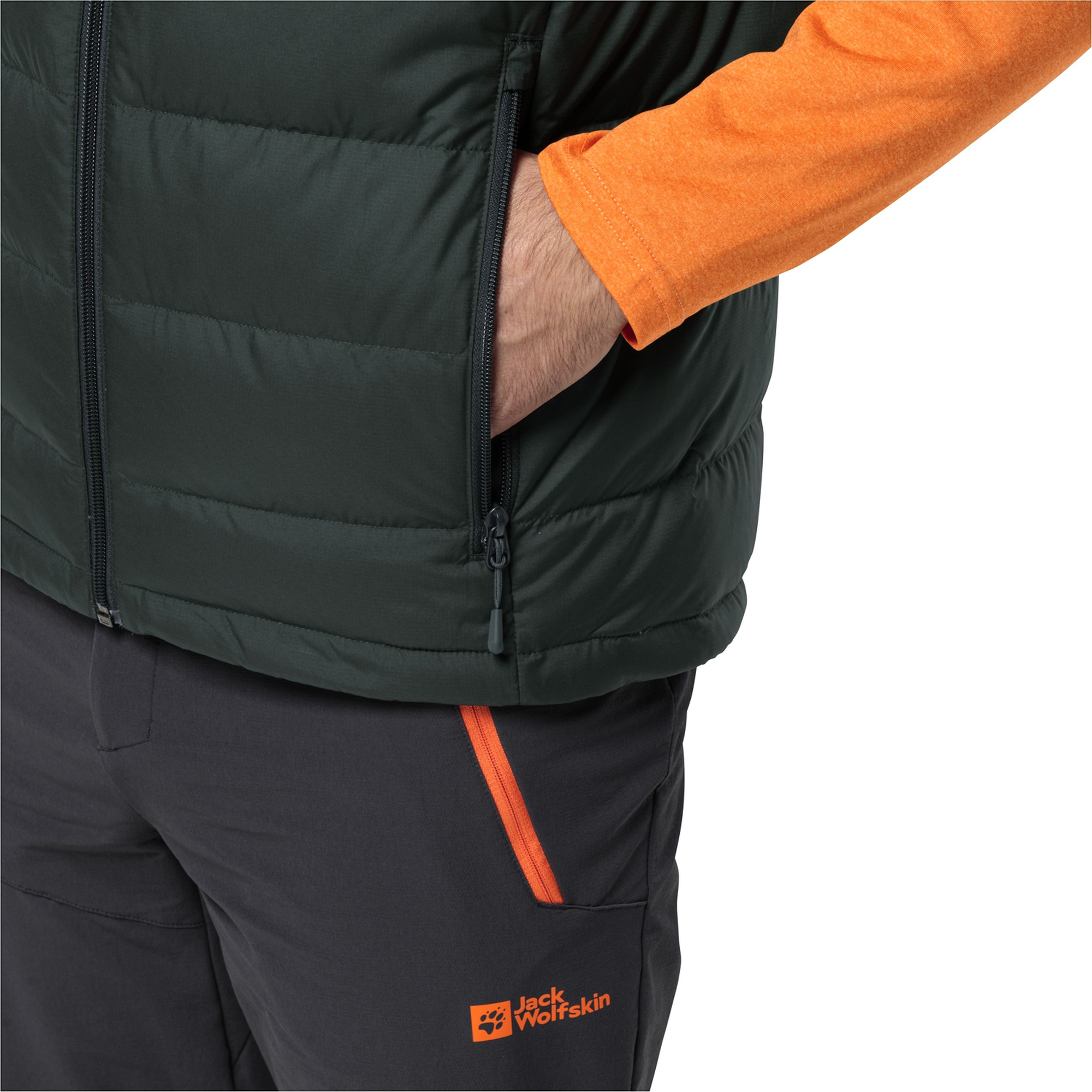 Jack Wolfskin Ather Down Vest Erkek Yeşil Yelek