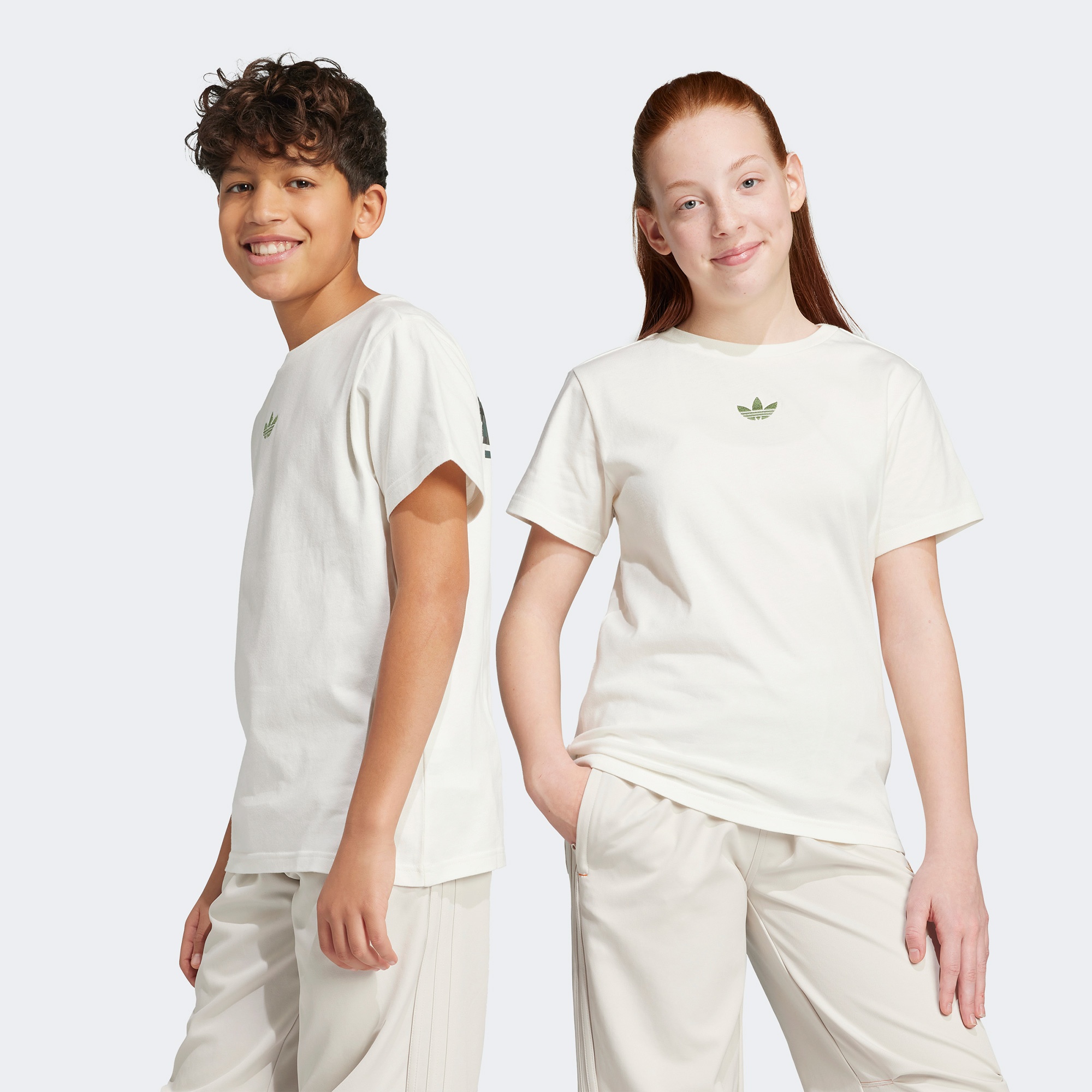 adidas Minecraft JR Trefoil Infıll Genç Çocuk Beyaz T-Shirt