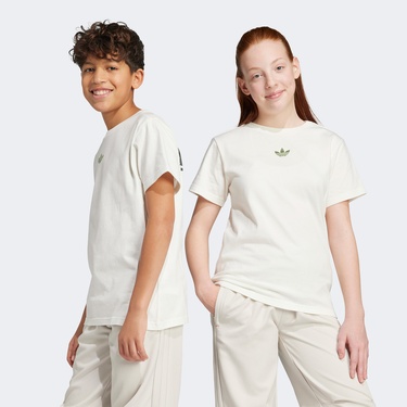  adidas Minecraft JR Trefoil Infıll Genç Çocuk Beyaz T-Shirt