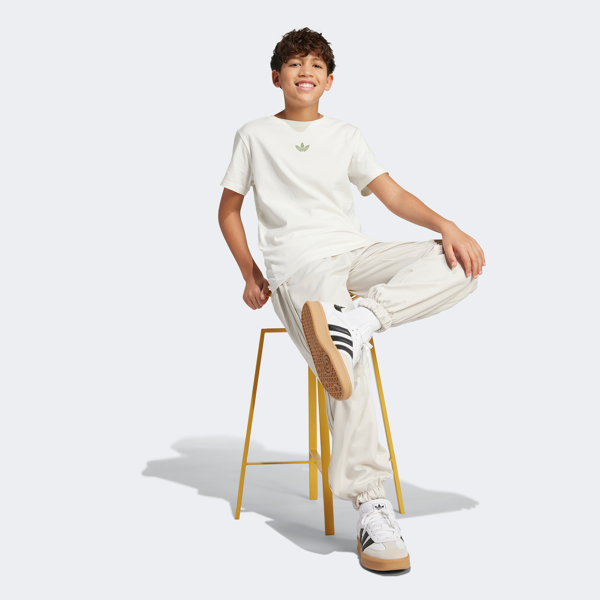  adidas Minecraft JR Trefoil Infıll Genç Çocuk Beyaz T-Shirt