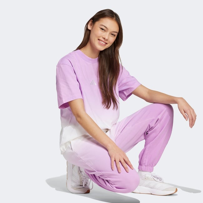  Adidas Loose Dip-Dye Kadın Beyaz T-Shirt