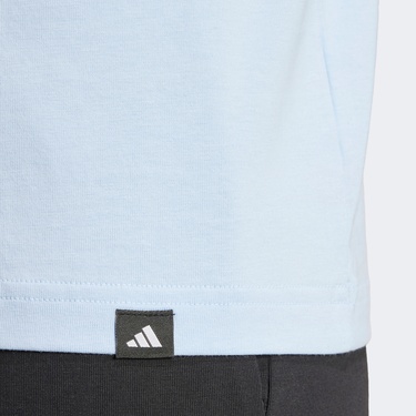  Adidas Earth Day Graphic Erkek Mavi T-Shirt