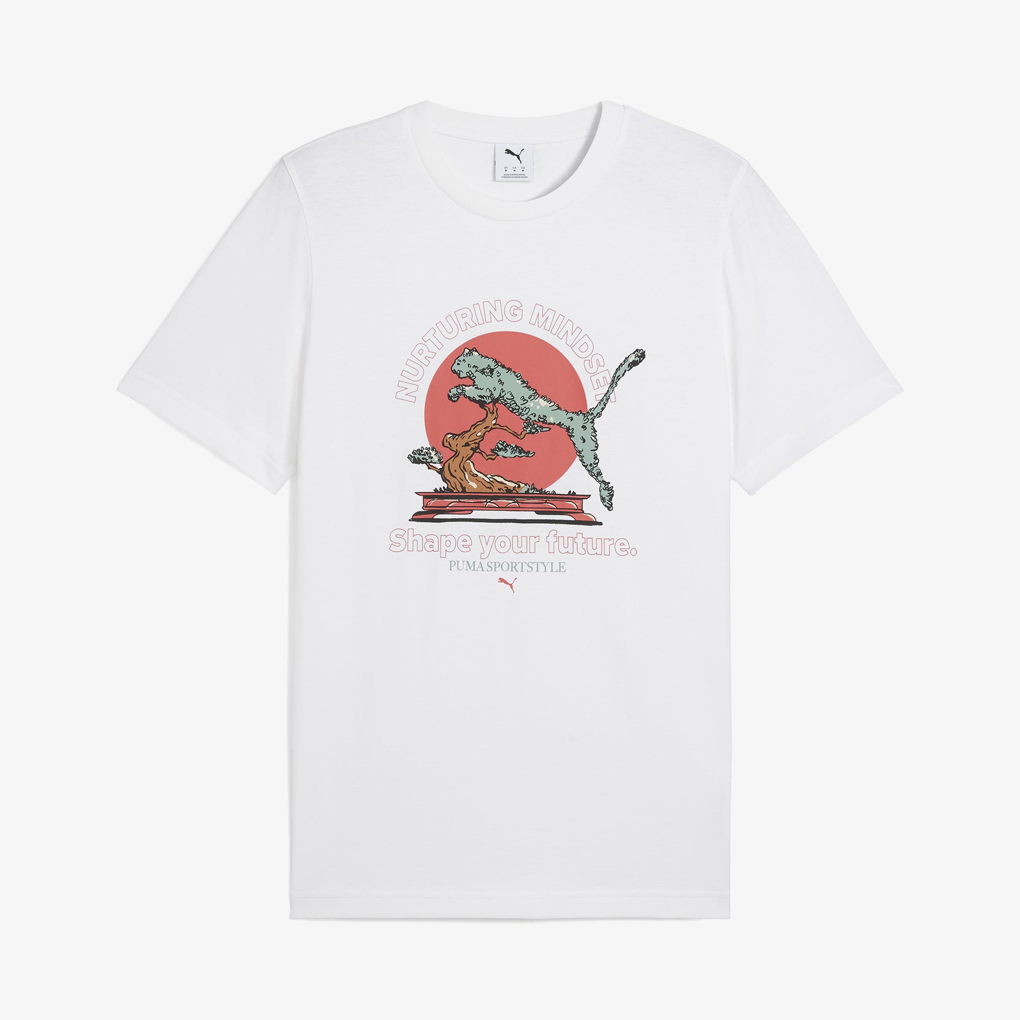 Puma Graphics Puma Bonsai Erkek Beyaz T-Shirt