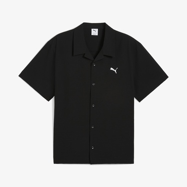  Puma Wardrobe Ess Relaxed Erkek Siyah Gömlek