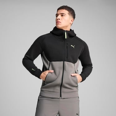  Puma Pumatech Full-Zip Hoodie Erkek Gri Eşofman Üstü