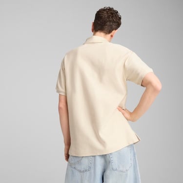  Puma Premium Jacquard Erkek Beyaz T-Shirt