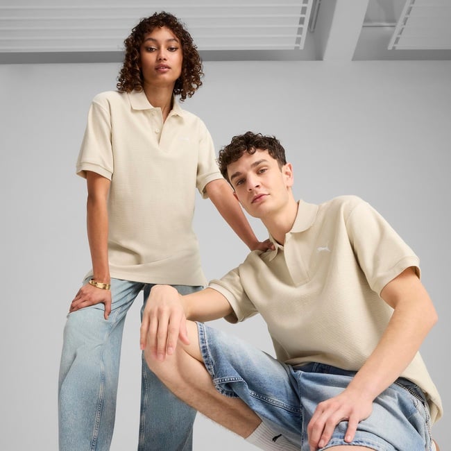  Puma Premium Jacquard Erkek Beyaz T-Shirt