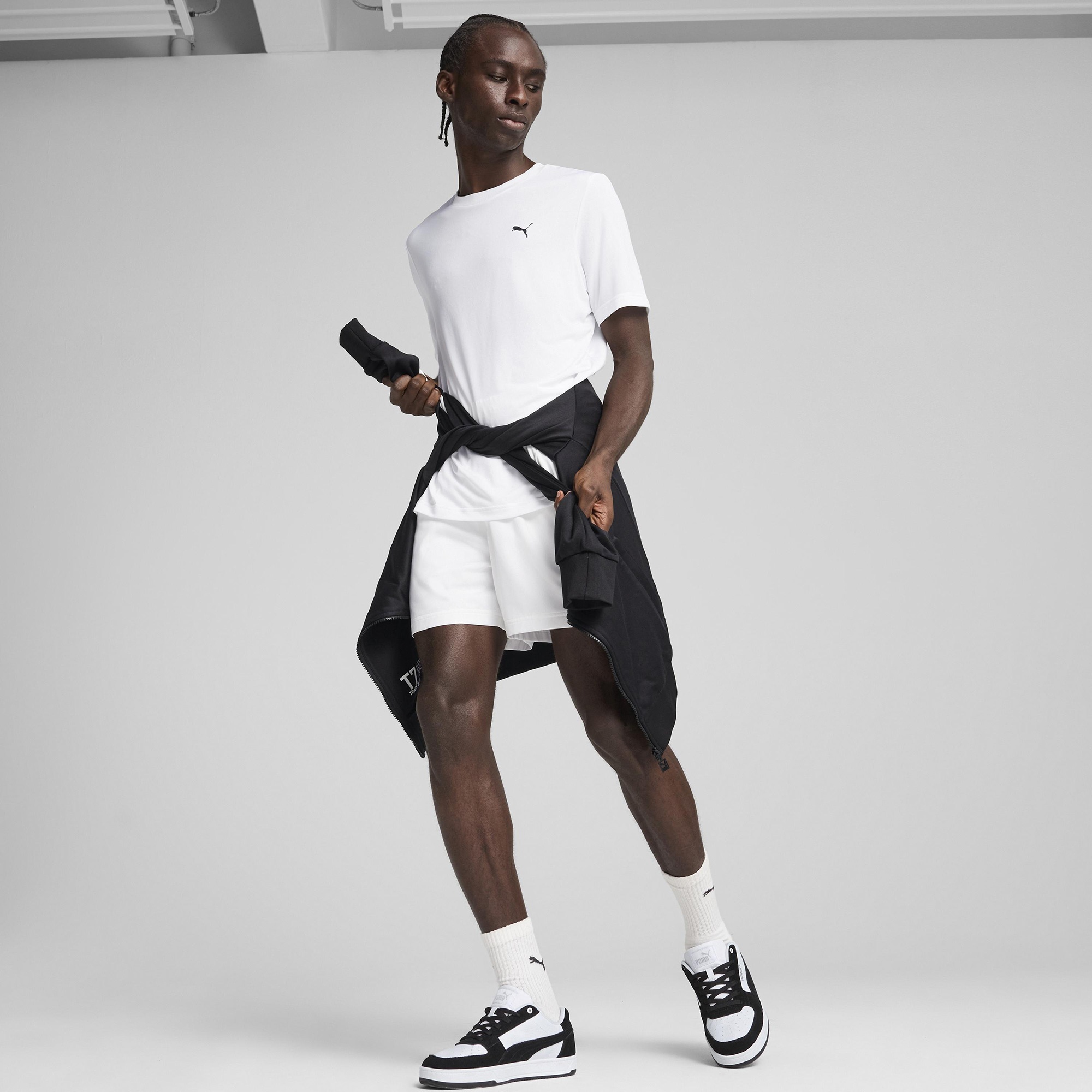 Puma Small Logo Poly Erkek Beyaz T-Shirt