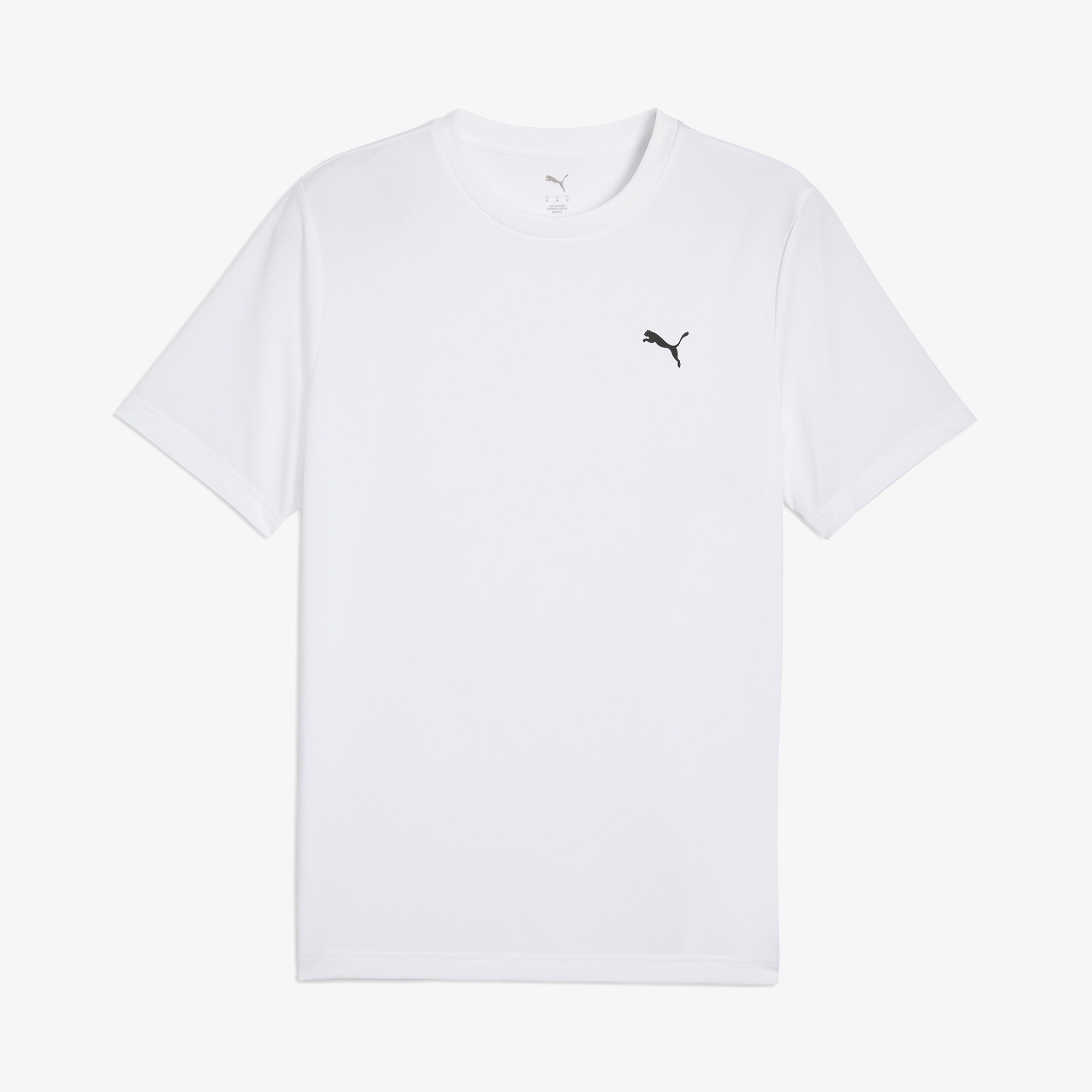 Puma Small Logo Poly Erkek Beyaz T-Shirt