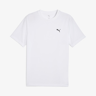  Puma Small Logo Poly Erkek Beyaz T-Shirt